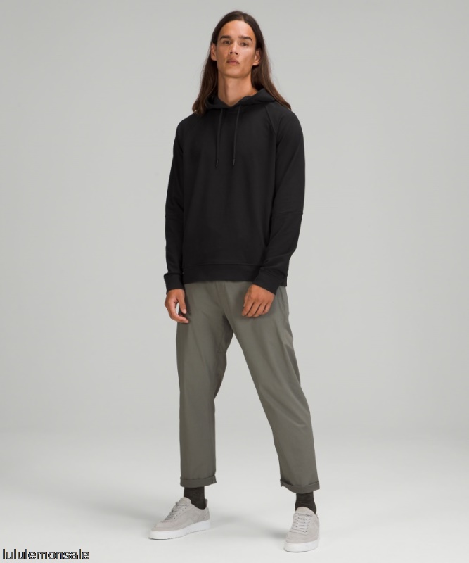 Lululemon Verkauf DELULU632 | Schwarzer Stadtsweat-pullover-hoodie Aus Französischem Terry